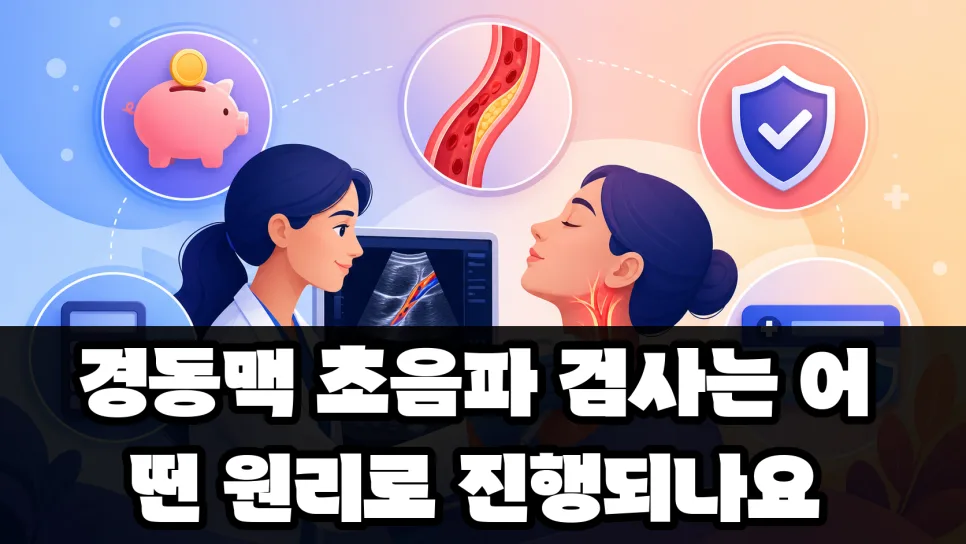 경동맥 초음파 비용 2026년 건강보험 적용 기준 완벽 분석 2
