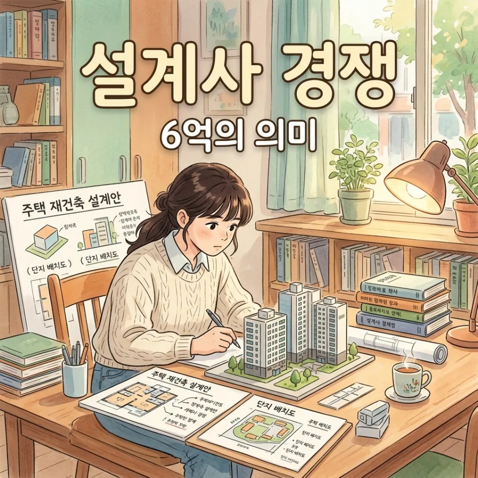 정비사업 설계 경쟁 2026: 6억 입찰, 조합원이 꼭 알아야 할 3가지