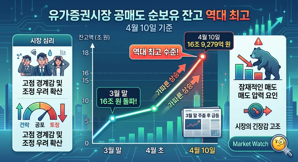 공매도 잔고 16조 돌파, 증시 전망 2026년 분석