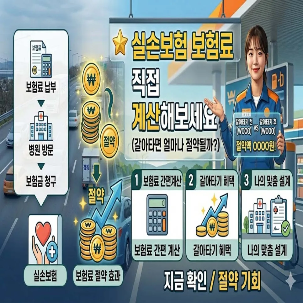 실손보험 갈아타기 전 필독! 2026년 보험료 절약 계산법