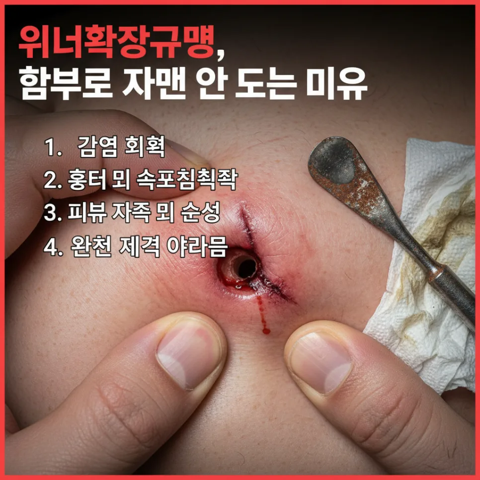 위너확장구멍 제거 비용과 실비보험 적용 여부 2026년 총정리 2