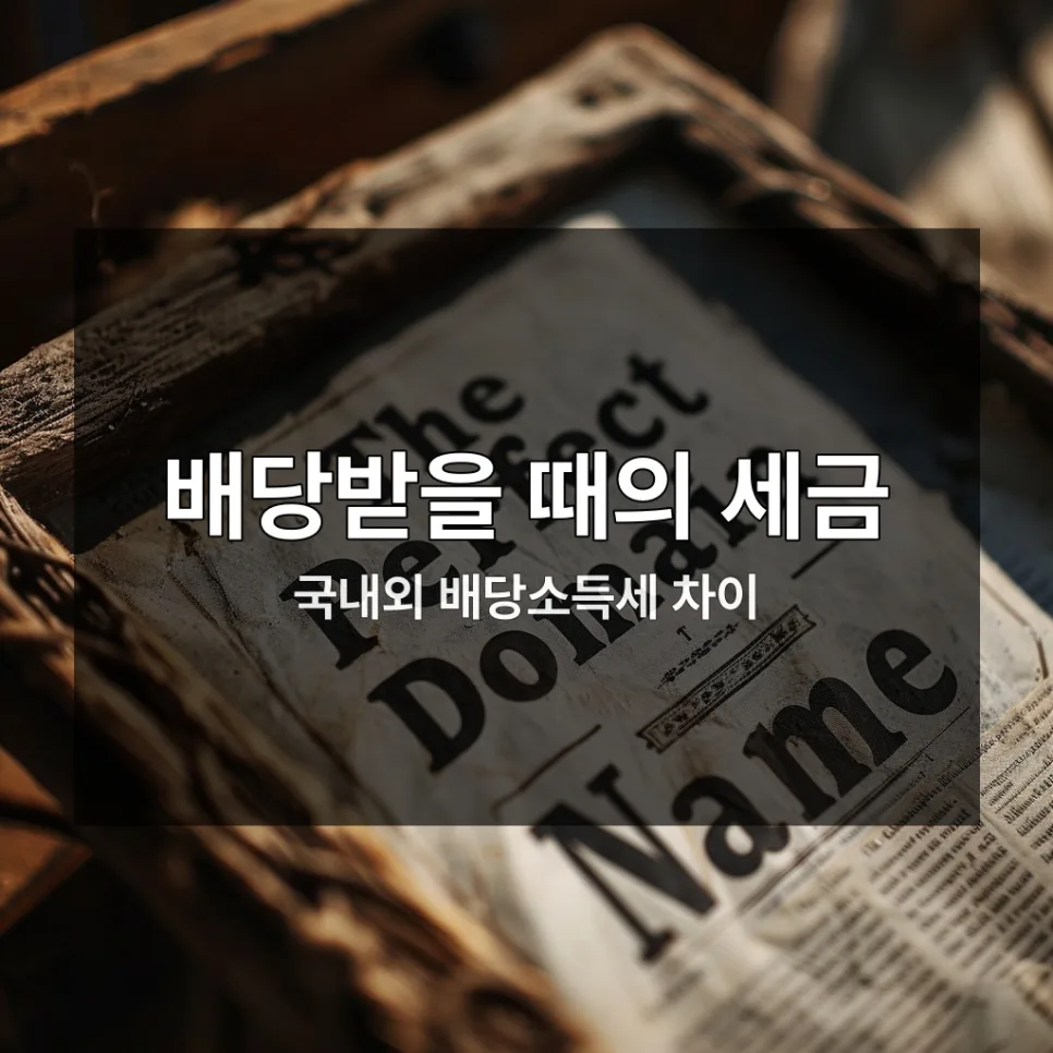 2026년 주식 세금 완벽 정리: 배당 vs 양도소득세 절세 전략 3