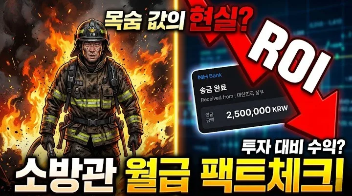 2026년 소방공무원 실수령액: 월 250만원의 진실은? (팩트체크)