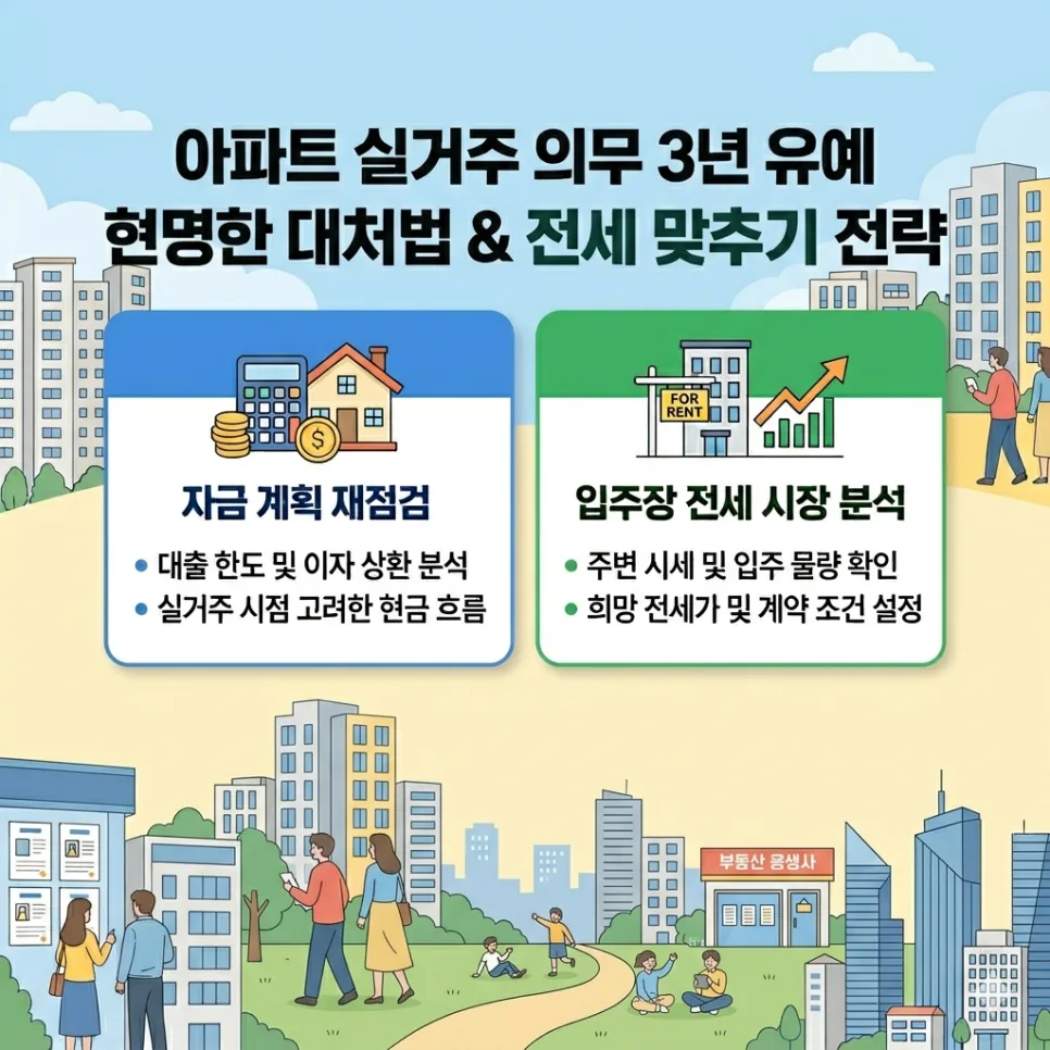 실거주 의무 3년 유예, 아파트 전세 전략 2026 총정리
