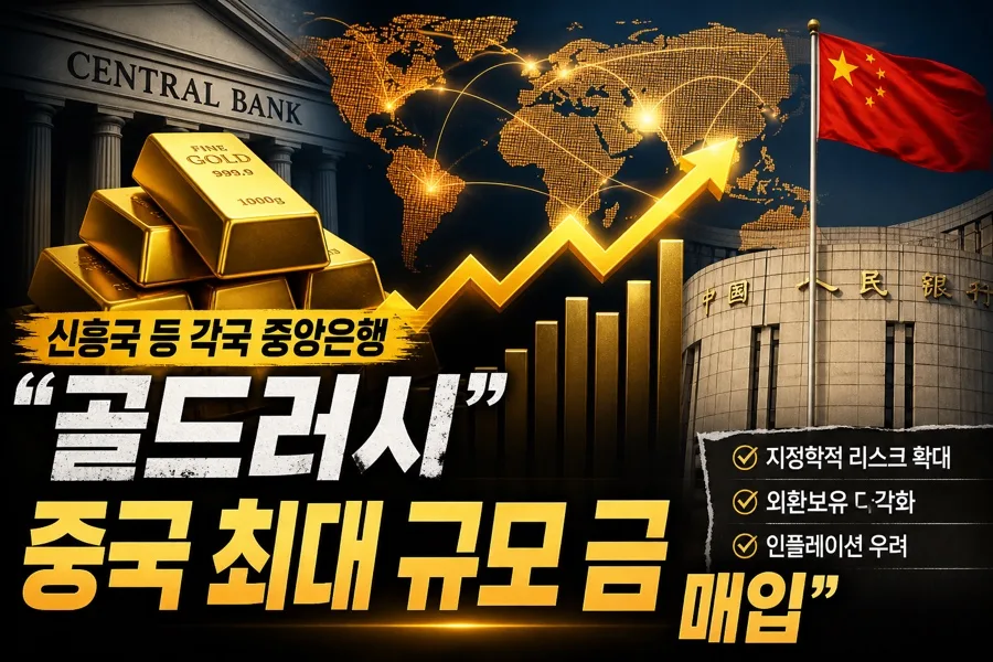 중앙은행 금 매집 이유 2026: 가격 하락에도 사들이는 배경 분석