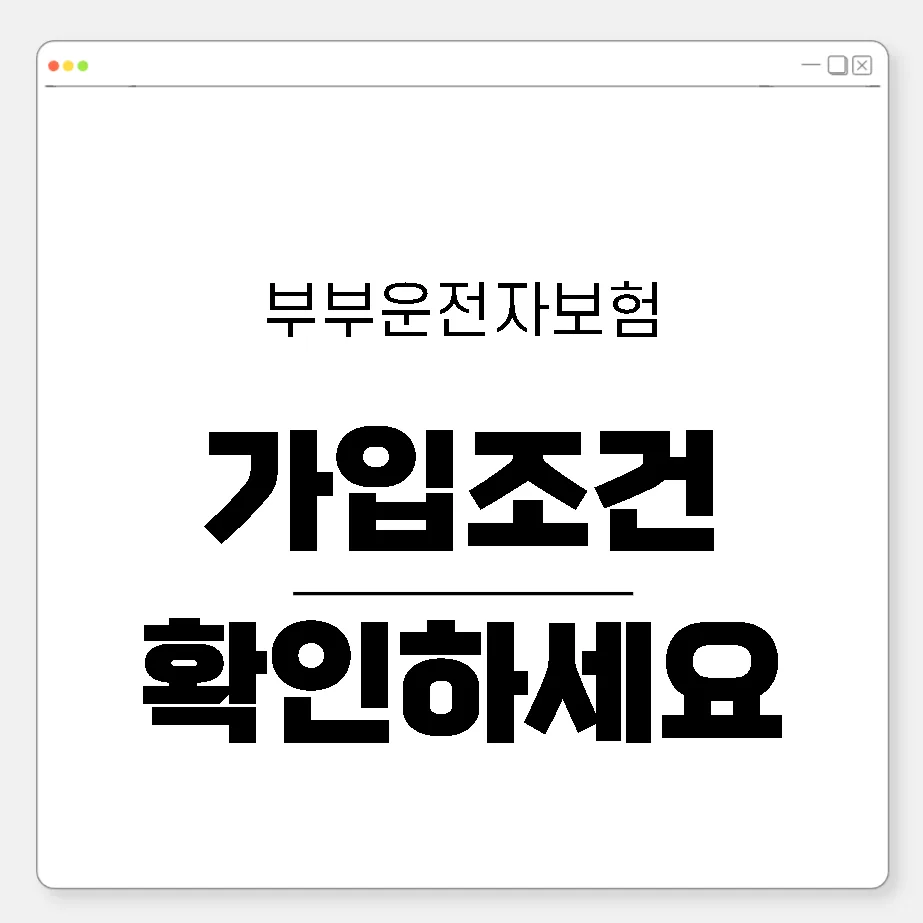 부부운전자보험 2026년, 보장 조건과 필수 체크리스트 총정리 — 비즈니스·경제 — bhycktej1799