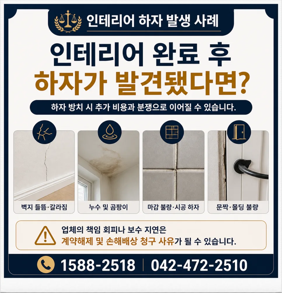 인테리어 하자 발생 시 계약 해제·손해배상 받는 법 (2026년 최신) 2