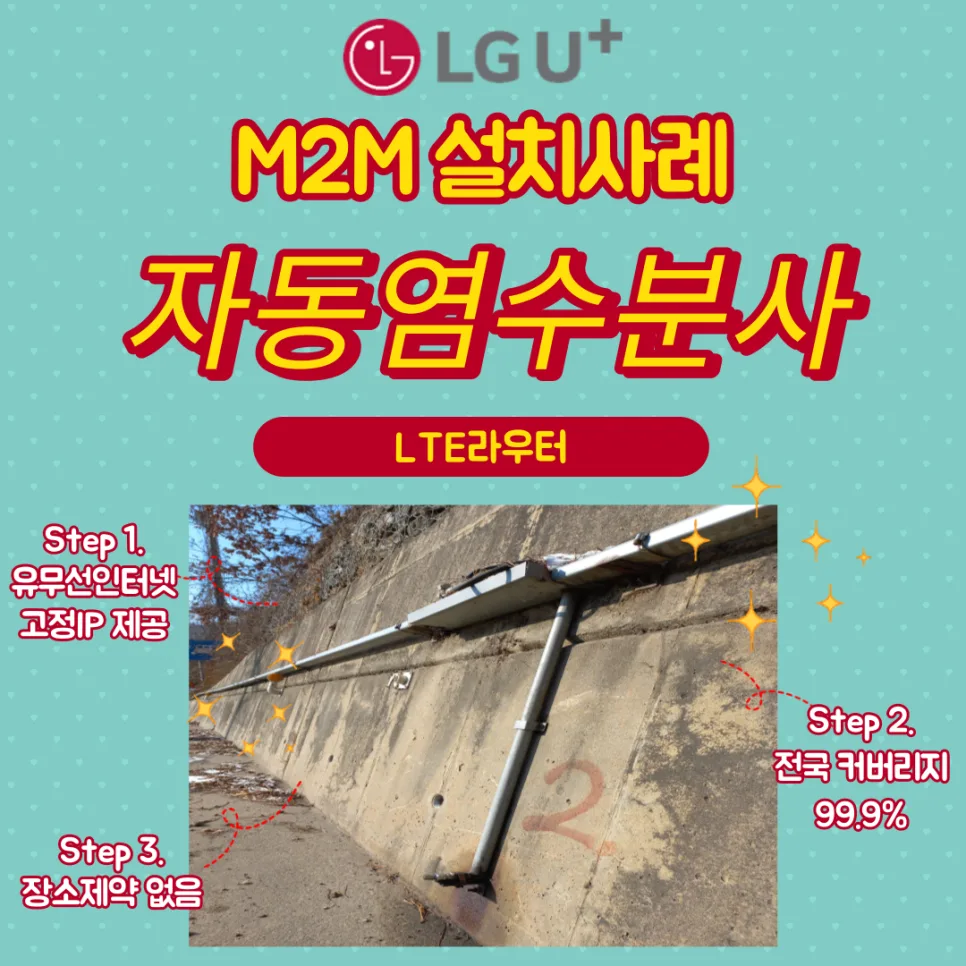 공인 IP 제공 M2M LTE 라우터, 2026년 염수분사 시스템 설치 사례