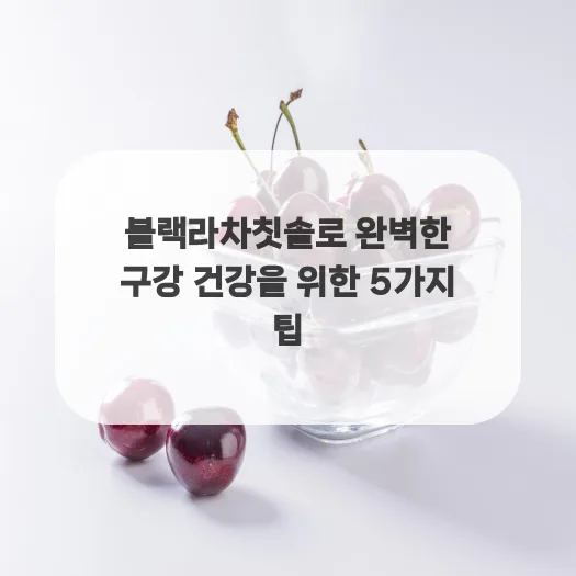 블랙라차칫솔 효과, 2026년 최신 정보와 사용 꿀팁 총정리 — 건강·의학 — qkrrnekdld