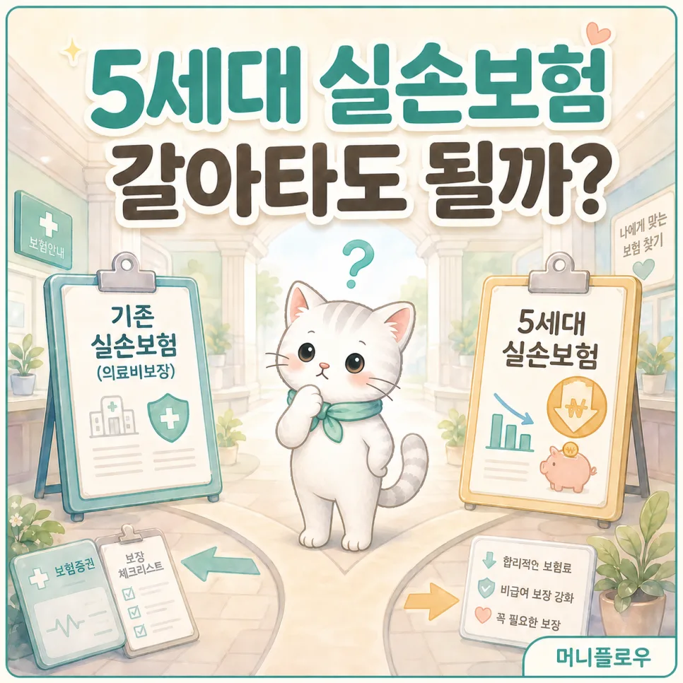 5세대 실손보험 전환, 2026년 기준 유리한 선택은?