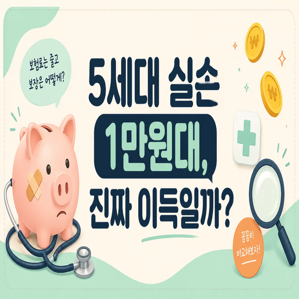 5세대 실손보험, 1만원대 보험료의 진실과 현명한 선택법 2026