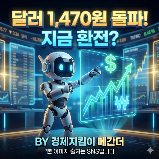 2026년 달러 환율 전망: 1,470원대 돌파, 지금 환전해도 될까?
