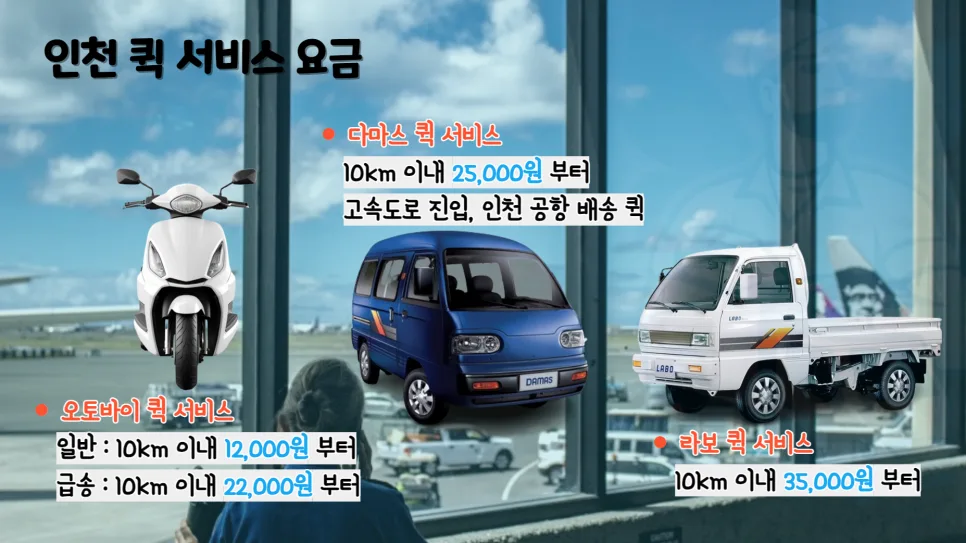 인천 퀵서비스 요금 비교 및 신속 배차 총정리 (2026년) 2