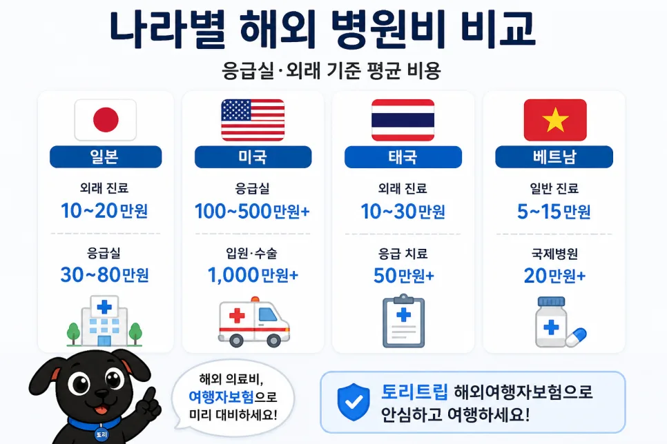 2026년 해외 병원비 평균과 나라별 차이, 여행자보험 대비법 2
