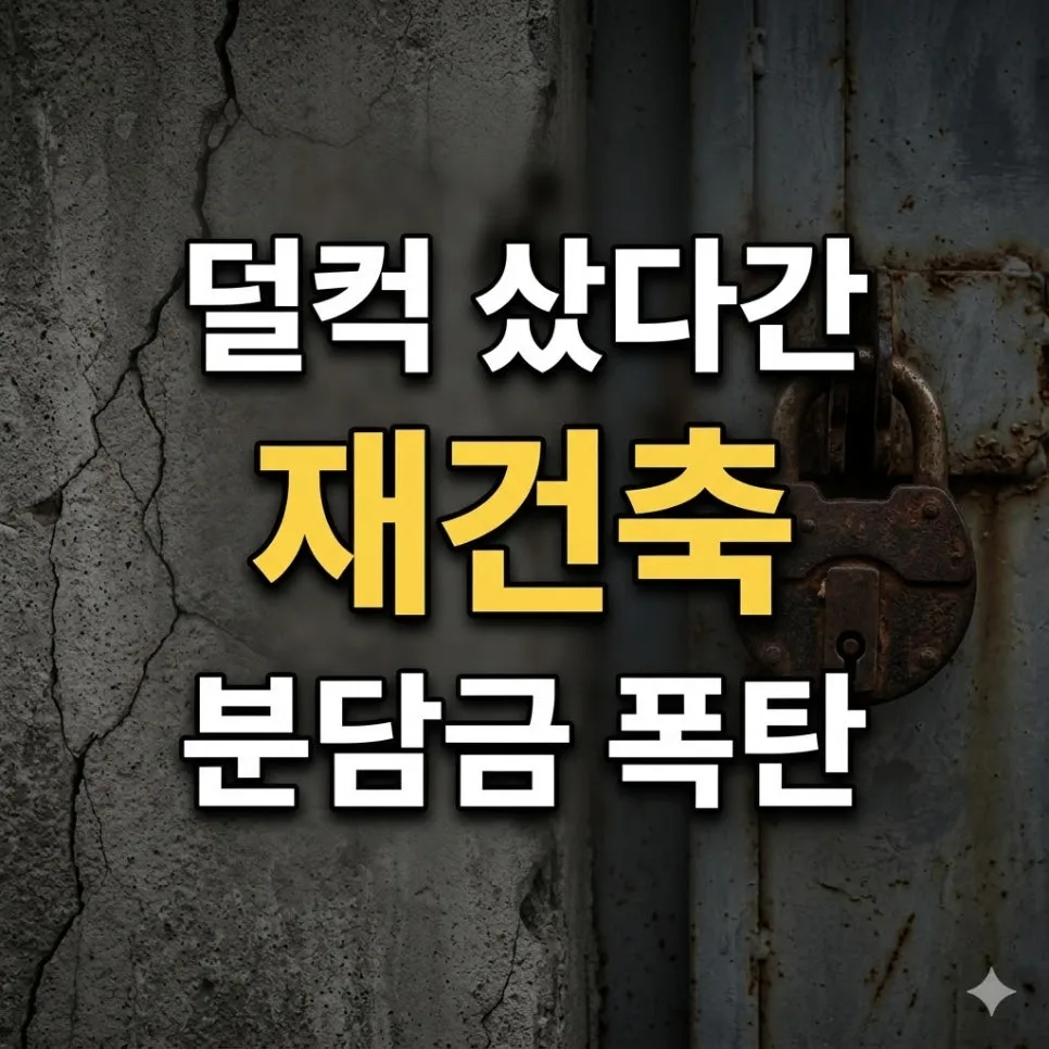 2026년 재건축 규제 완화, 묻지마 투자 전 사업성 체크리스트