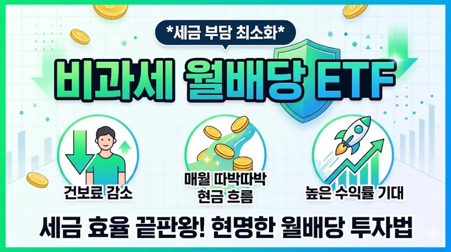 2026년 월배당 ETF 세금 0원 도전: 절세 끝판왕 전략