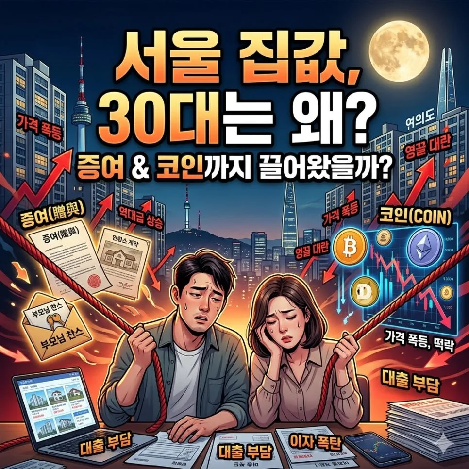 30대 서울 아파트 매수, 증여·코인 자금 동원 현황 2026