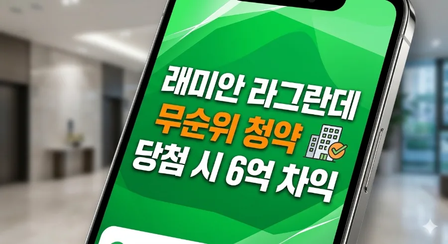 래미안 라그란데 2026년 무순위 청약, 6억 시세 차익 가능한가?