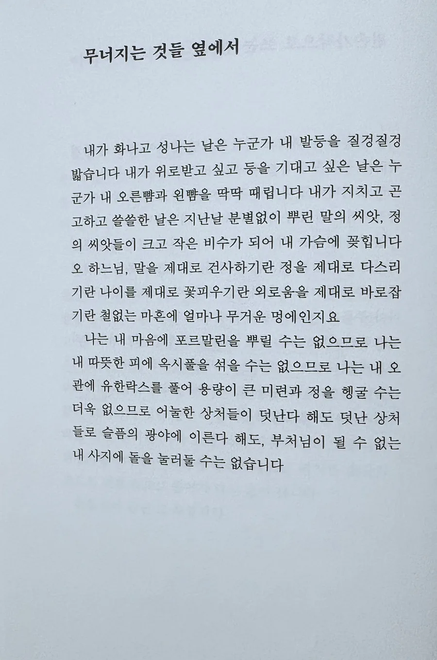고정희 시 '무너지는 것들 옆에서' 핵심 분석 2026 2