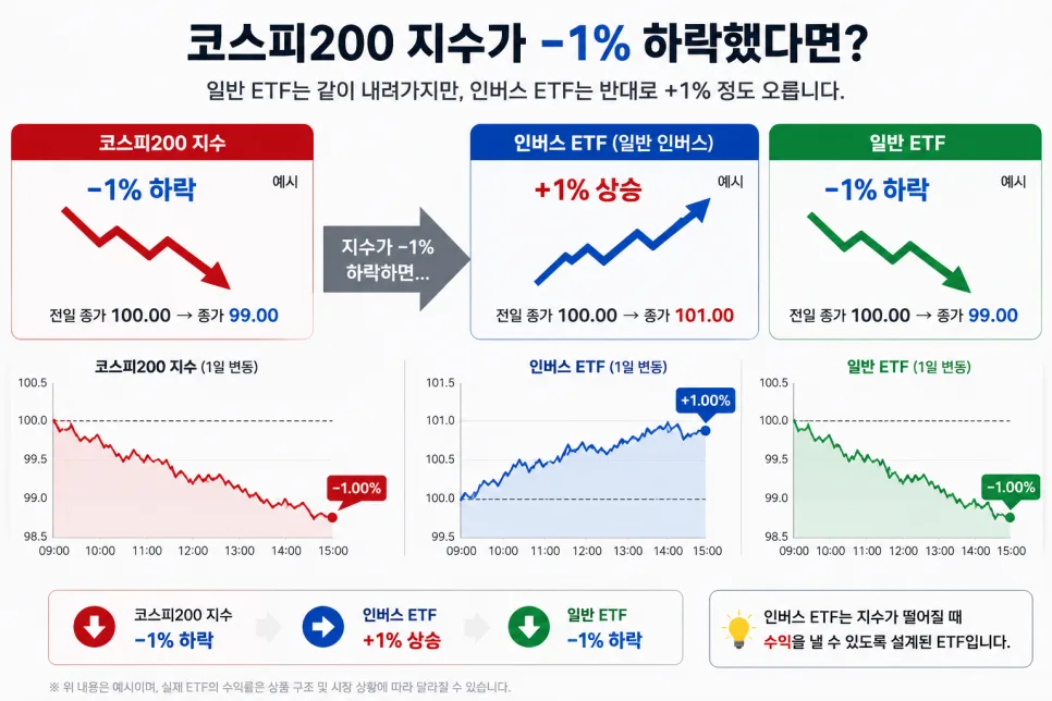인버스·곱버스 ETF 2026년 하락장 투자 핵심 총정리 2