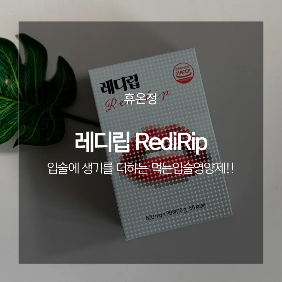 먹는 입술 영양제 레디립, 2주 섭취 후기 및 효과 분석 2026 — 건강·의학 — catharsis486