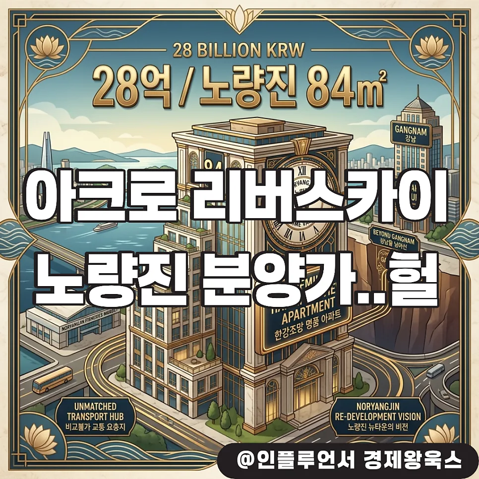 노량진 아크로 리버스카이 분양가, 27억? 핵심 분석 2026