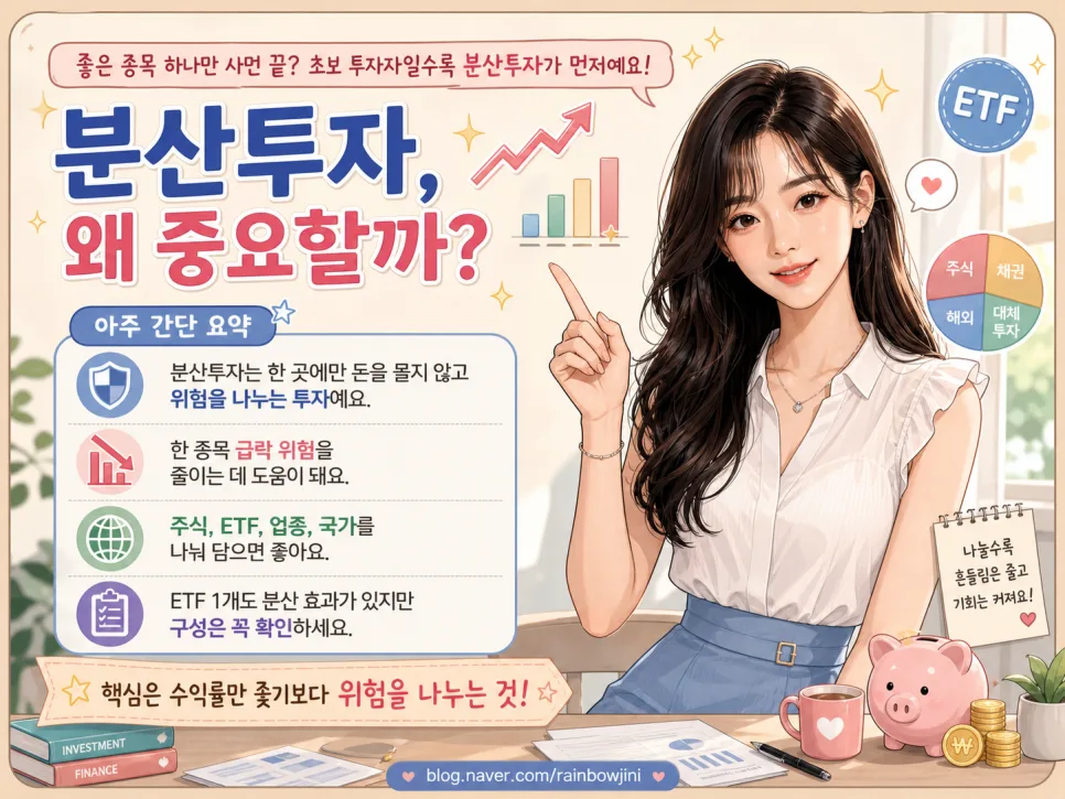 분산투자 핵심 원칙 2026: 초보도 손실 줄이는 방법