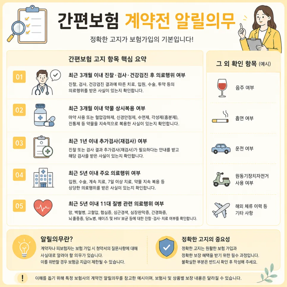 간편 보험 알릴 의무, 2026년까지 알아야 할 핵심 총정리