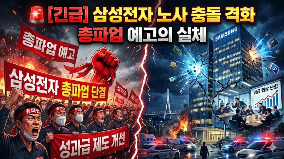 삼성전자 노사 갈등 2026: 총파업 예고, 성과급 쟁점 총정리