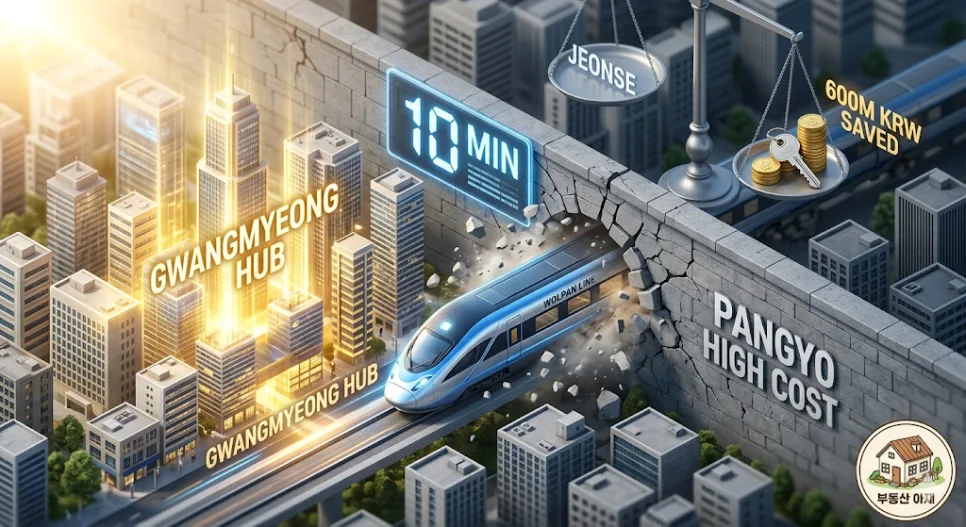 월판선 개통 2028년, 판교~광명 10분 생활권의 비밀 2026