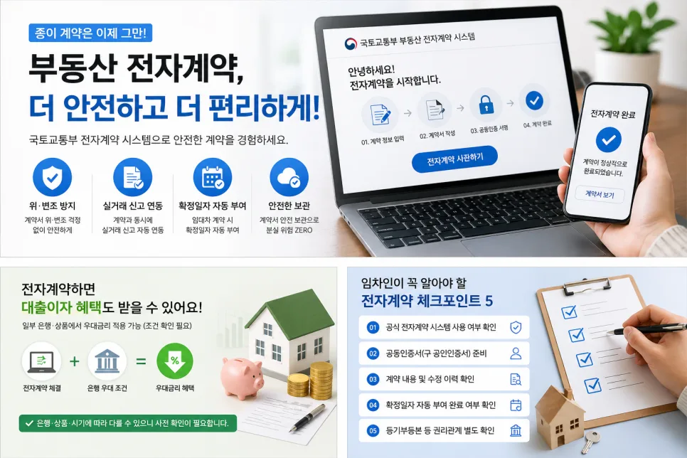 부동산 전자계약 vs 종이계약 2026: 혜택·절차·주의점 총정리 2