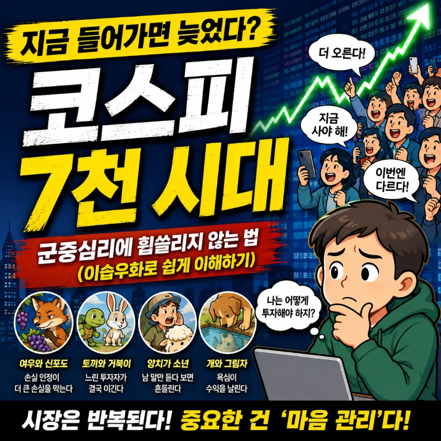 코스피 7천 시대, 군중 심리 이기는 투자법 2026년 총정리 — 비즈니스·경제 — smatin