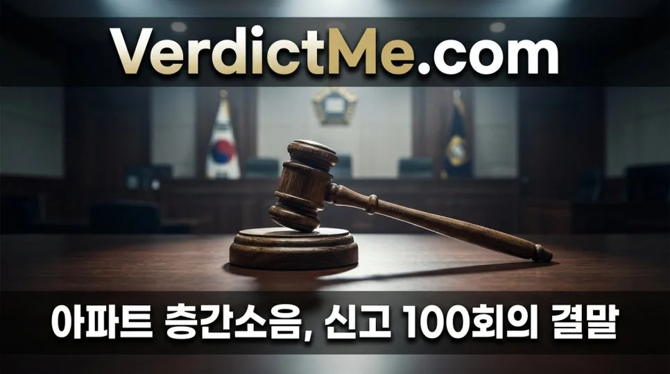 아파트 층간소음 100회 신고 후기: 법적 기준과 해결책 2026 — 사회·시사 — verdictme