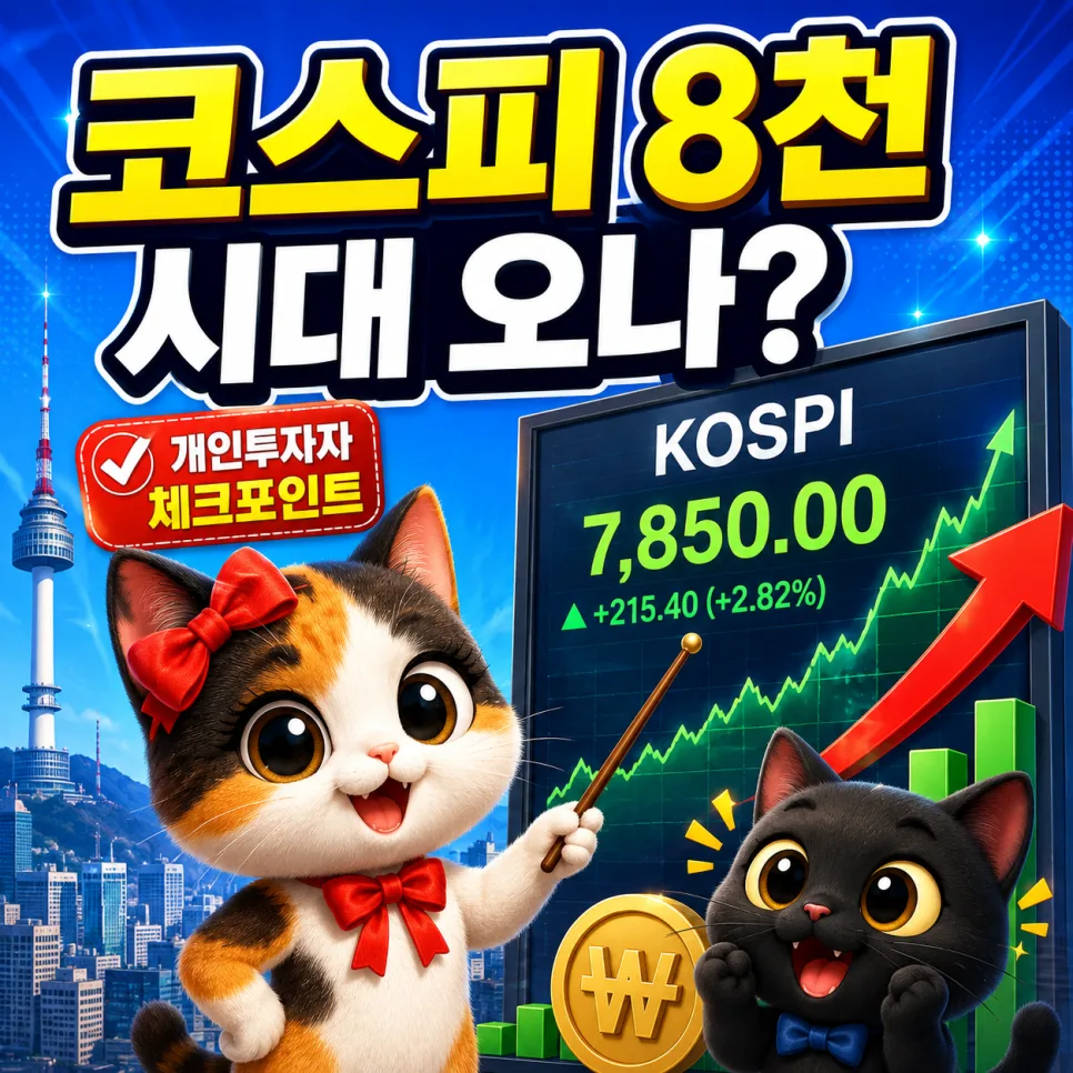 코스피 8000 시대, 개인투자자 필독 전략 2026