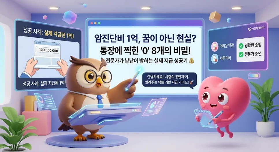 암 진단비 1억 받는 법: 실제 지급 사례와 전문가 조언 2026 3