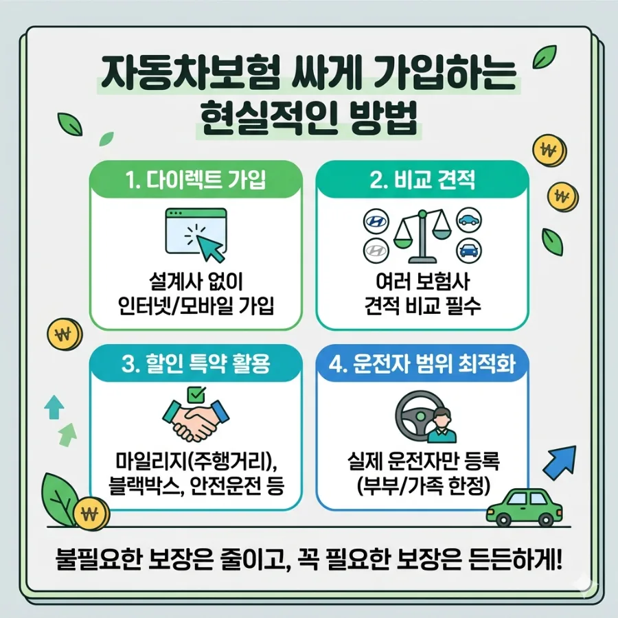 자동차보험료 2026년, 최대 50만원 아끼는 현실적 절약법 7가지