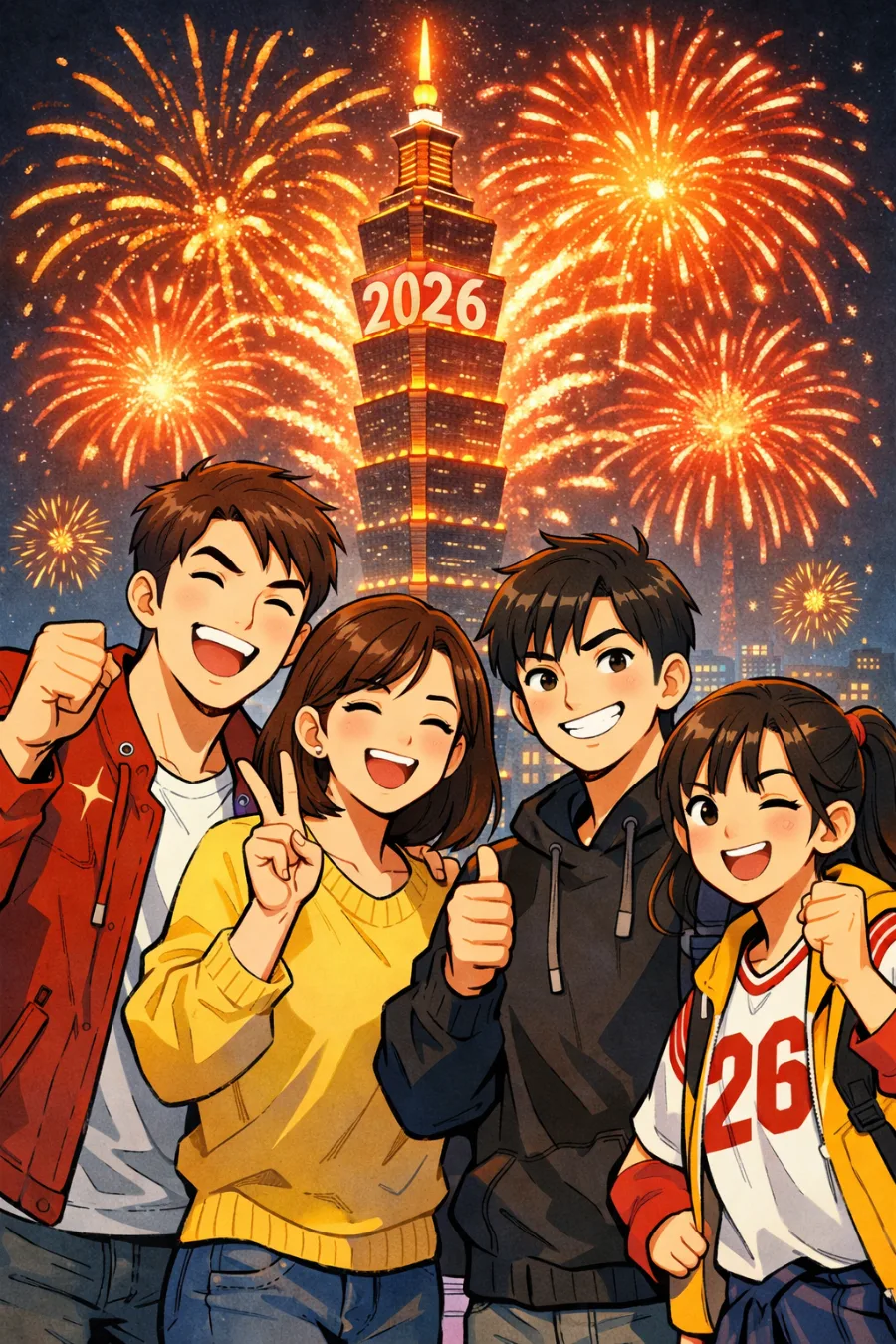 2026년 대만 새해: 타이베이 101 불꽃놀이 & 챗GPT 운세 경험기 3
