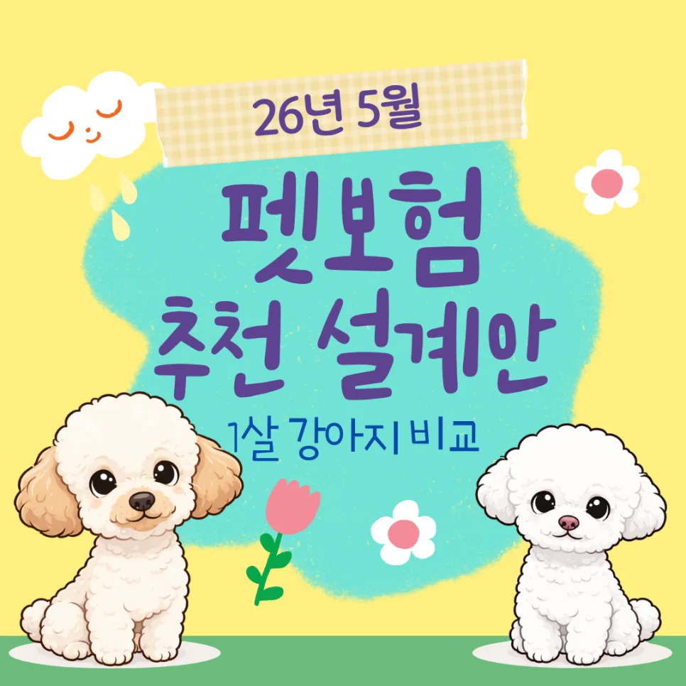 2026년 5월 1살 강아지 펫보험, 어떤 상품이 가장 유리할까? — 반려동물 — bohum_4season