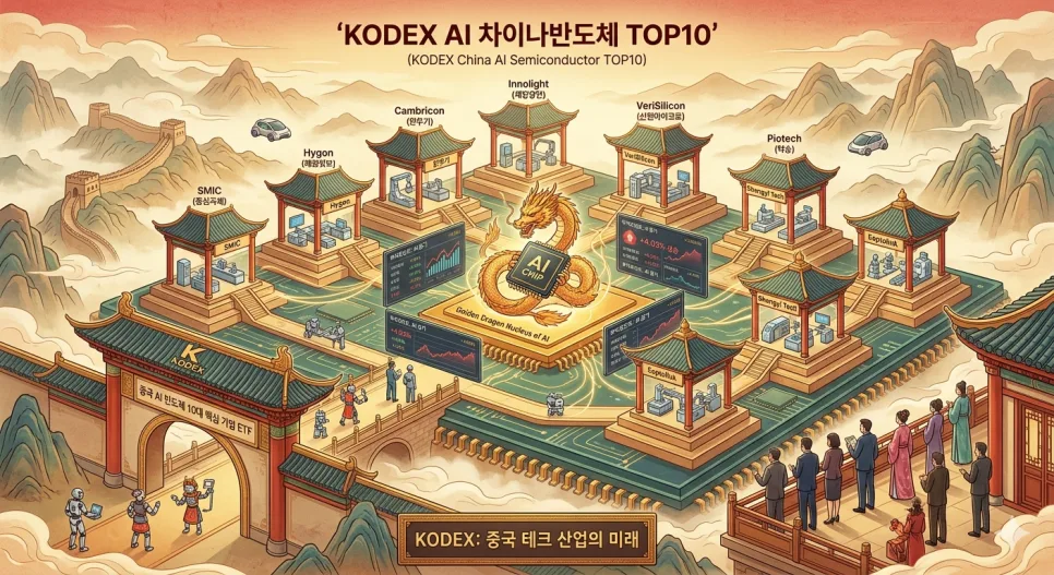 KODEX 차이나AI반도체TOP10: 중국 AI 칩 국산화 수혜주 2026년 전망
