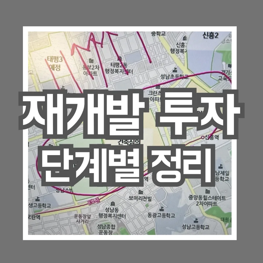 2026년 재개발 투자 단계별 핵심 총정리: 초보자도 이해하는 A to Z