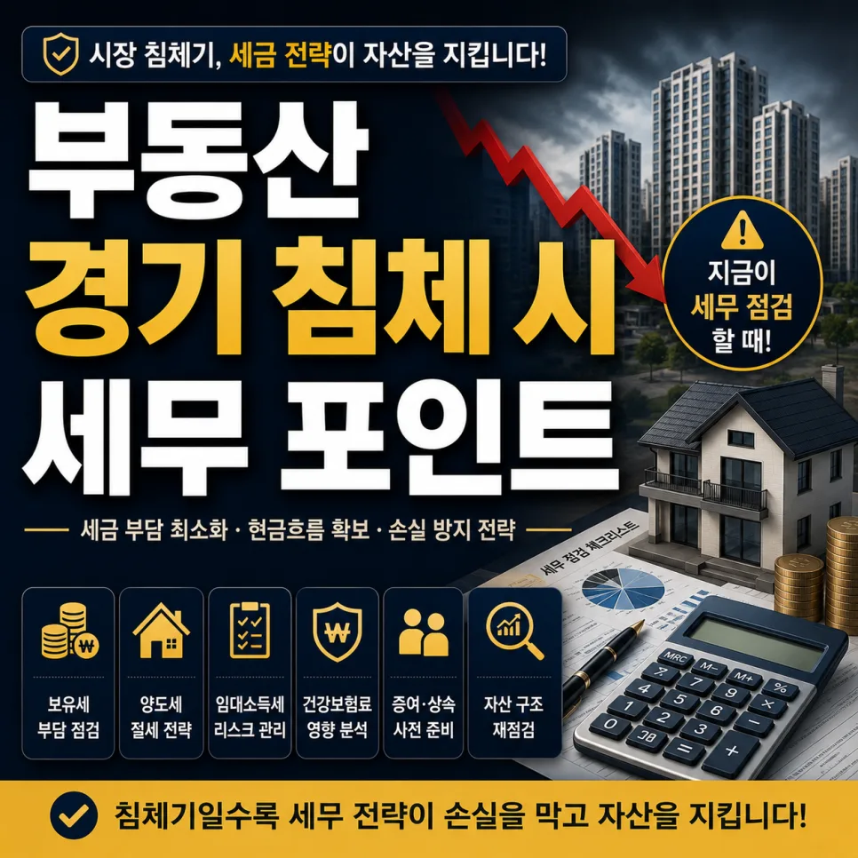 부동산 침체기 세무 전략 2026: 보유세·양도세·현금흐름 핵심 총정리