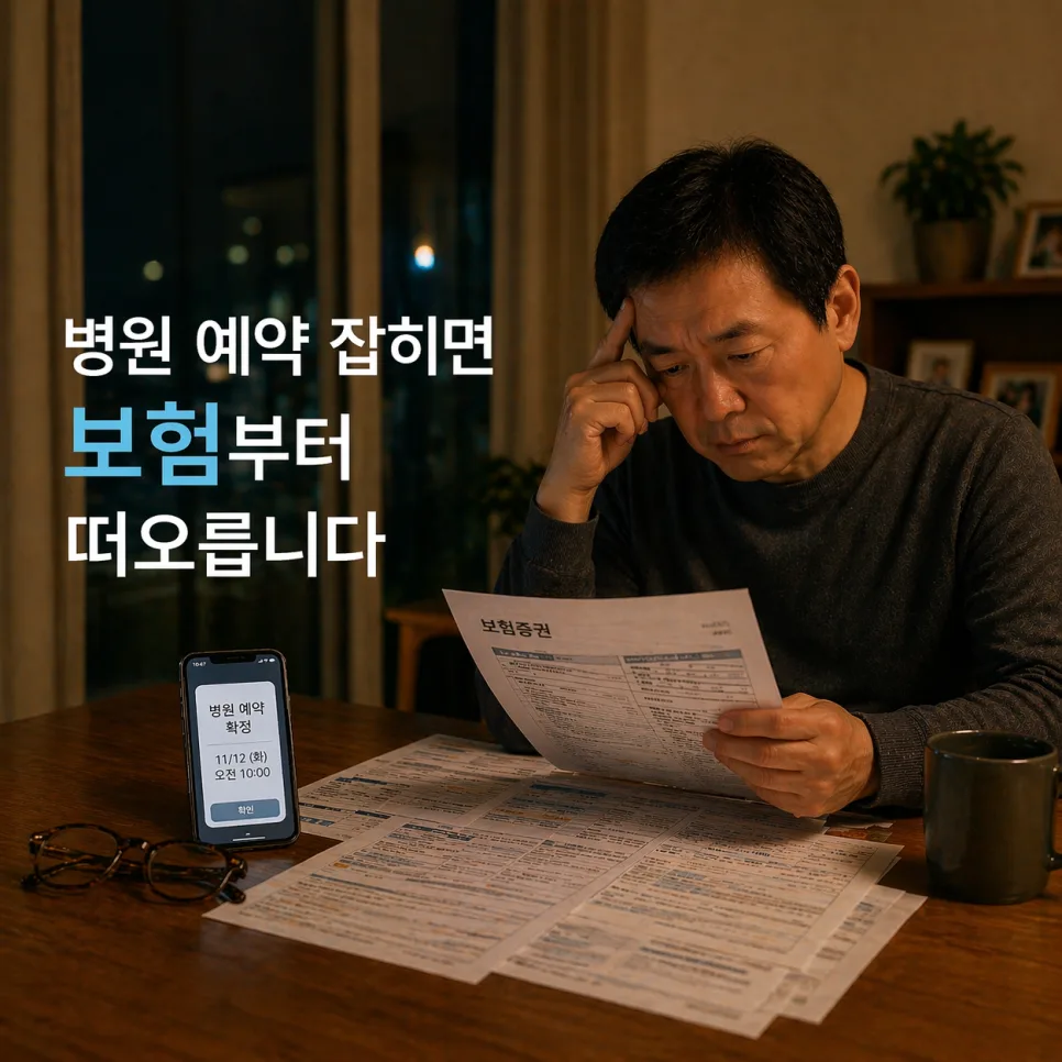 병원 예약 시 보험이 떠오르는 이유 2026: 증권 확인법 총정리