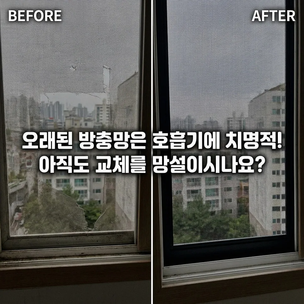 아파트 1층 벌레 완벽 차단법: 2026년 최신 방충망 솔루션