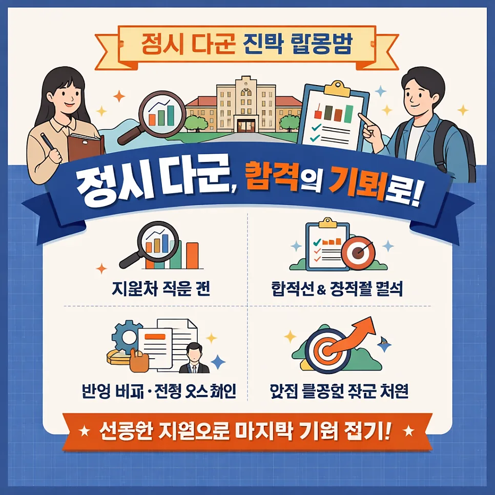 정시 다군 합격 전략 2026: 숨겨진 기회 찾는 법 — 교육·학문 — abc_ruha