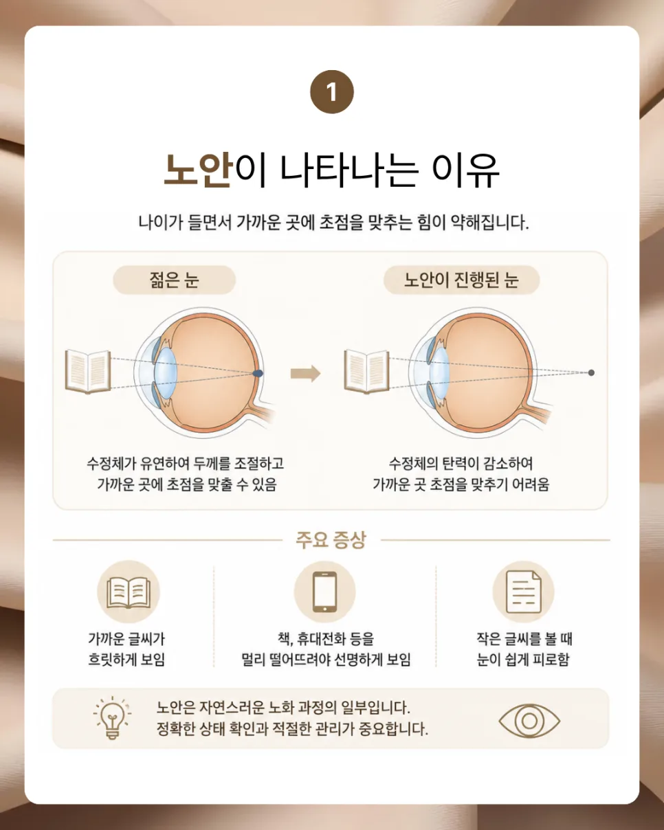 대구 노안 수술 전 필수 확인 사항 2026: 증상부터 검사까지 — 건강·의학 — wangmyeng1