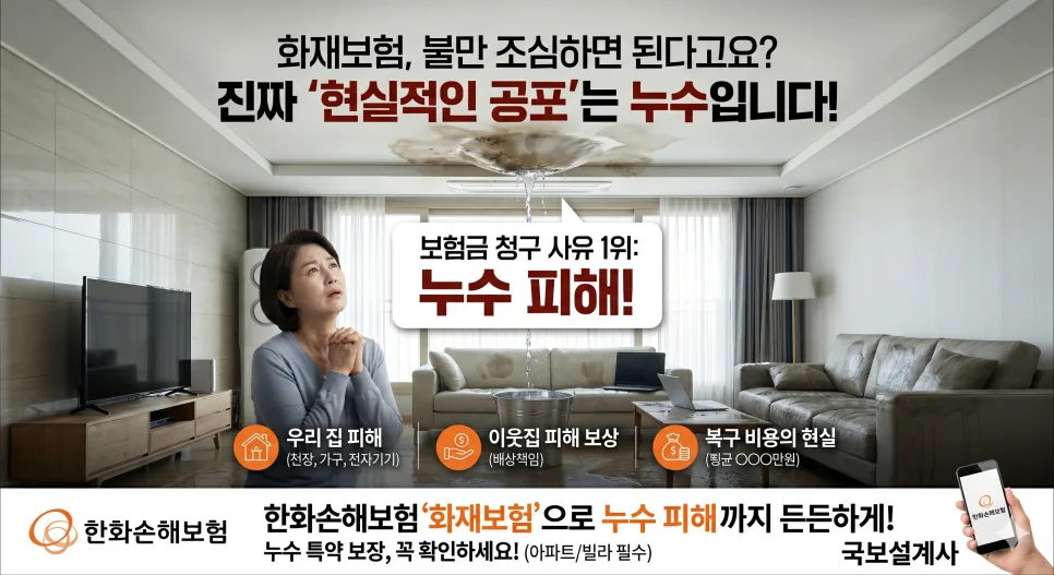 한화손해보험 화재보험, 우리집 누수·화재 대비 2026년 완벽 가이드 2
