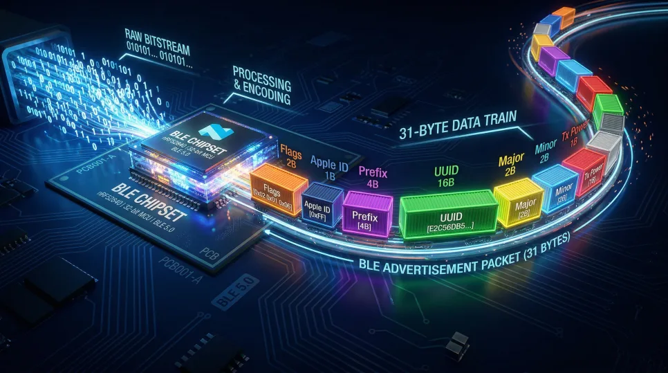 BLE iBeacon 2026년 완벽 분석: 31바이트 구조와 거리 측정 원리 3