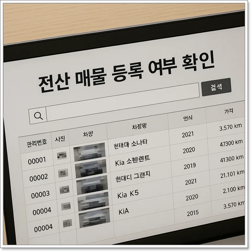 중고차 실매물 구별법 2026: 정식 딜러의 5단계 확인 절차 2