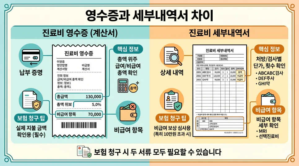 진료비 세부내역서 발급, 보험 청구 위한 모든 방법 2026 2