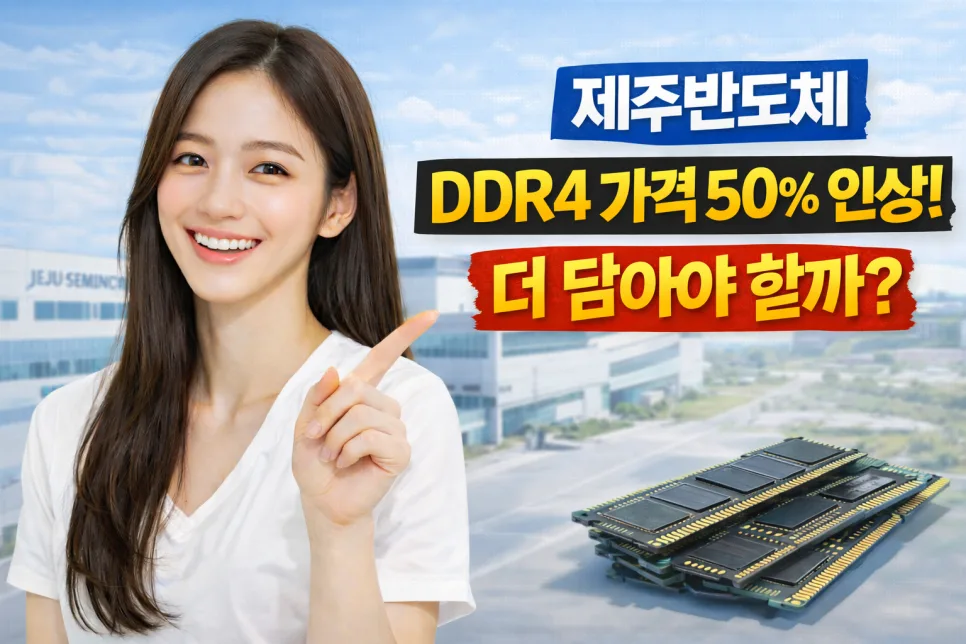 제주반도체 DDR4 가격 급등 2026: 투자 전 반드시 알아야 할 3가지